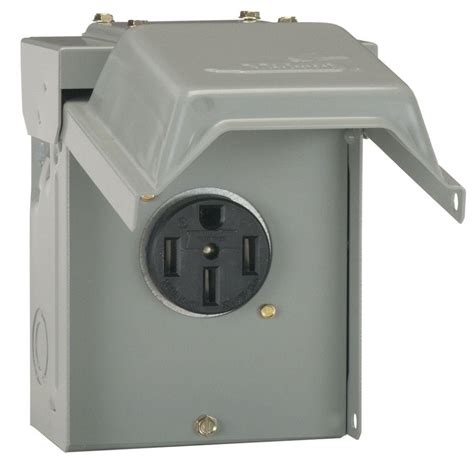 50 amp rv junction box|50 amp outside breaker panel.